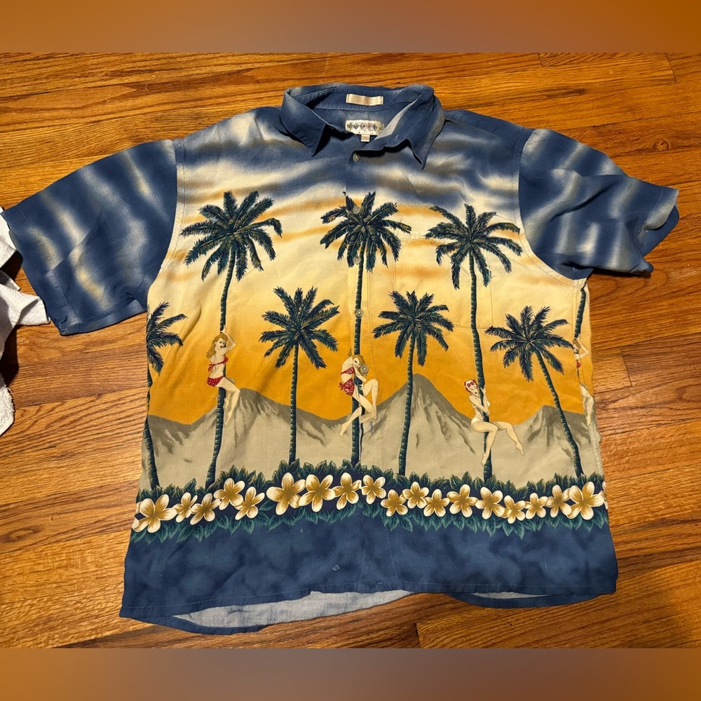 Vintage Pin Up Girl Hawaiian shirt